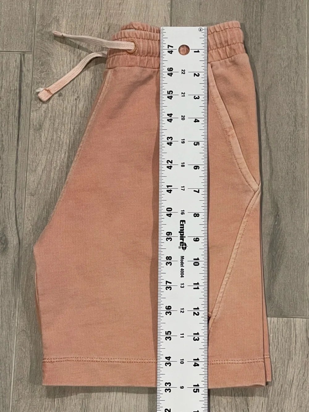 ZARA Kids Cotton washed effect Sweat Shorts Size 8 (128 cm) Peach Pink Casual